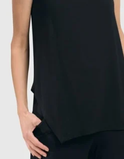 Women Alembika Plus<Essential Cutaway Tank Top, Black