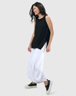 Women Alembika Tops & Tunics<Essential Cutaway Tank Top, Black
