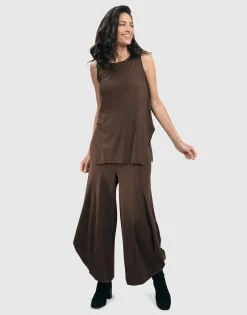 Women Alembika Tops & Tunics<Essential Cutaway Tank Top, Coffee