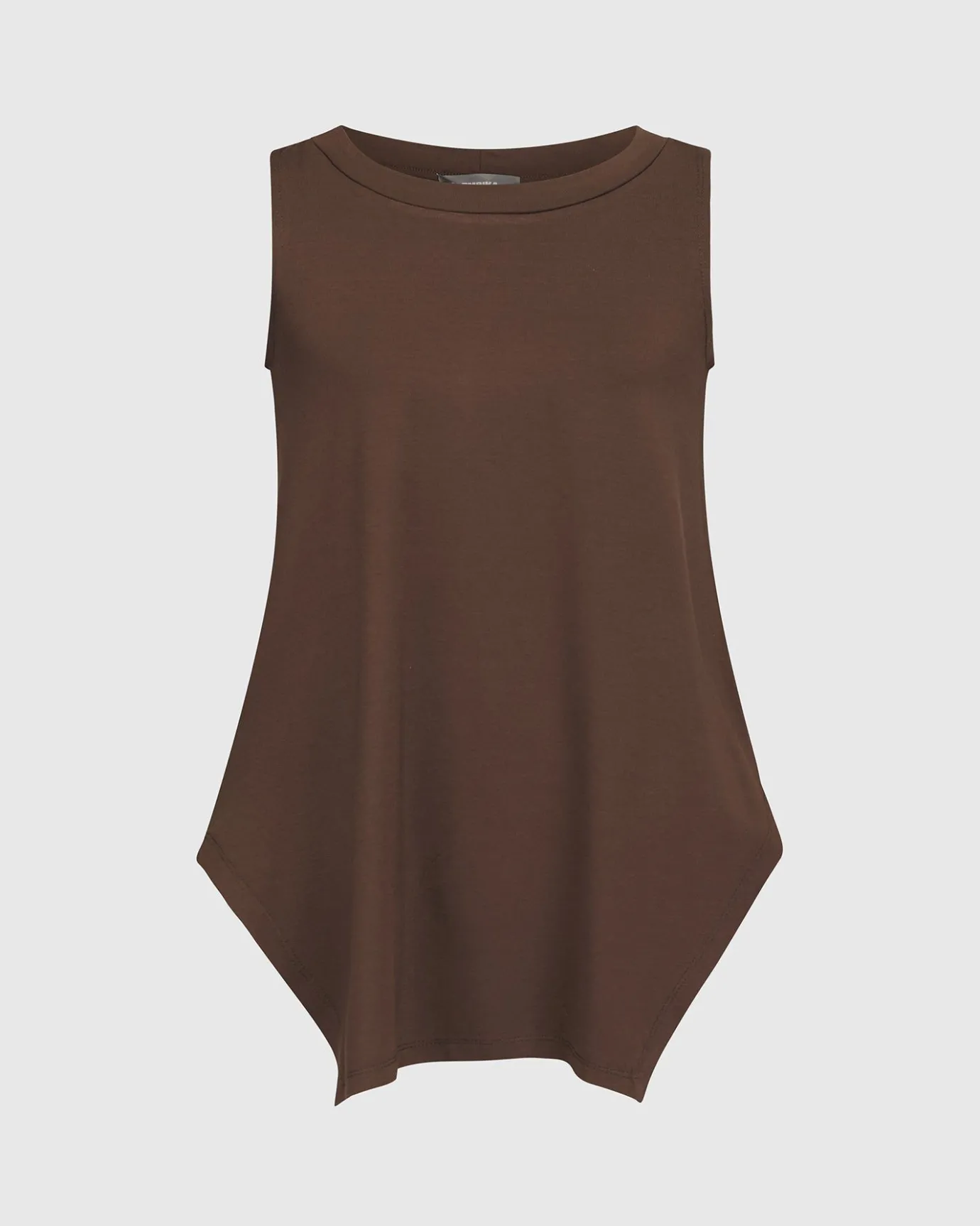 Women Alembika Plus<Essential Cutaway Tank Top, Coffee