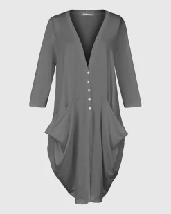 Women Alembika Jackets<Essential Draped Cocoon Jacket, Green