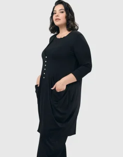 Women Alembika Jackets<Essential Draped Cocoon Jacket, Black