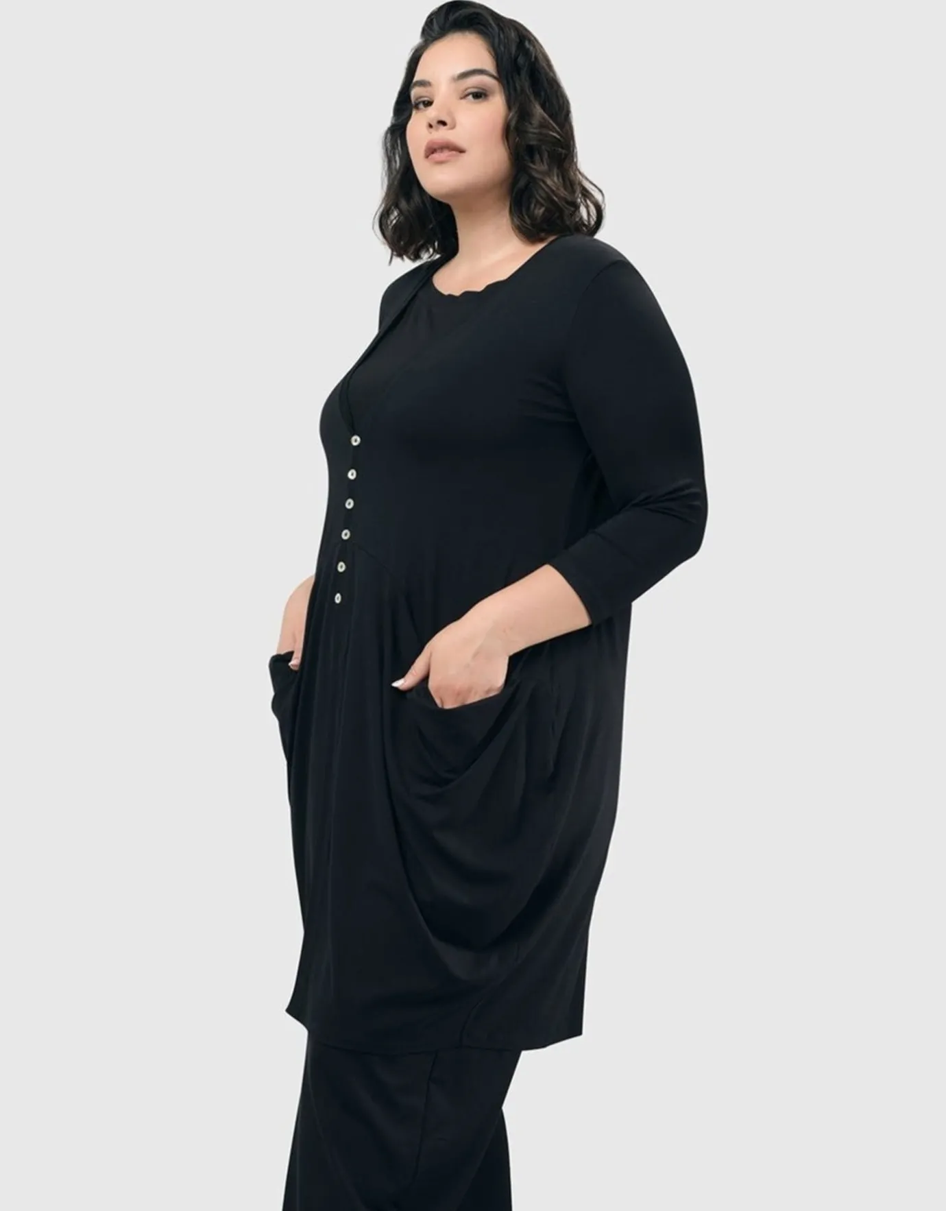 Women Alembika Jackets<Essential Draped Cocoon Jacket, Black