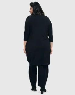 Women Alembika Jackets<Essential Draped Cocoon Jacket, Black