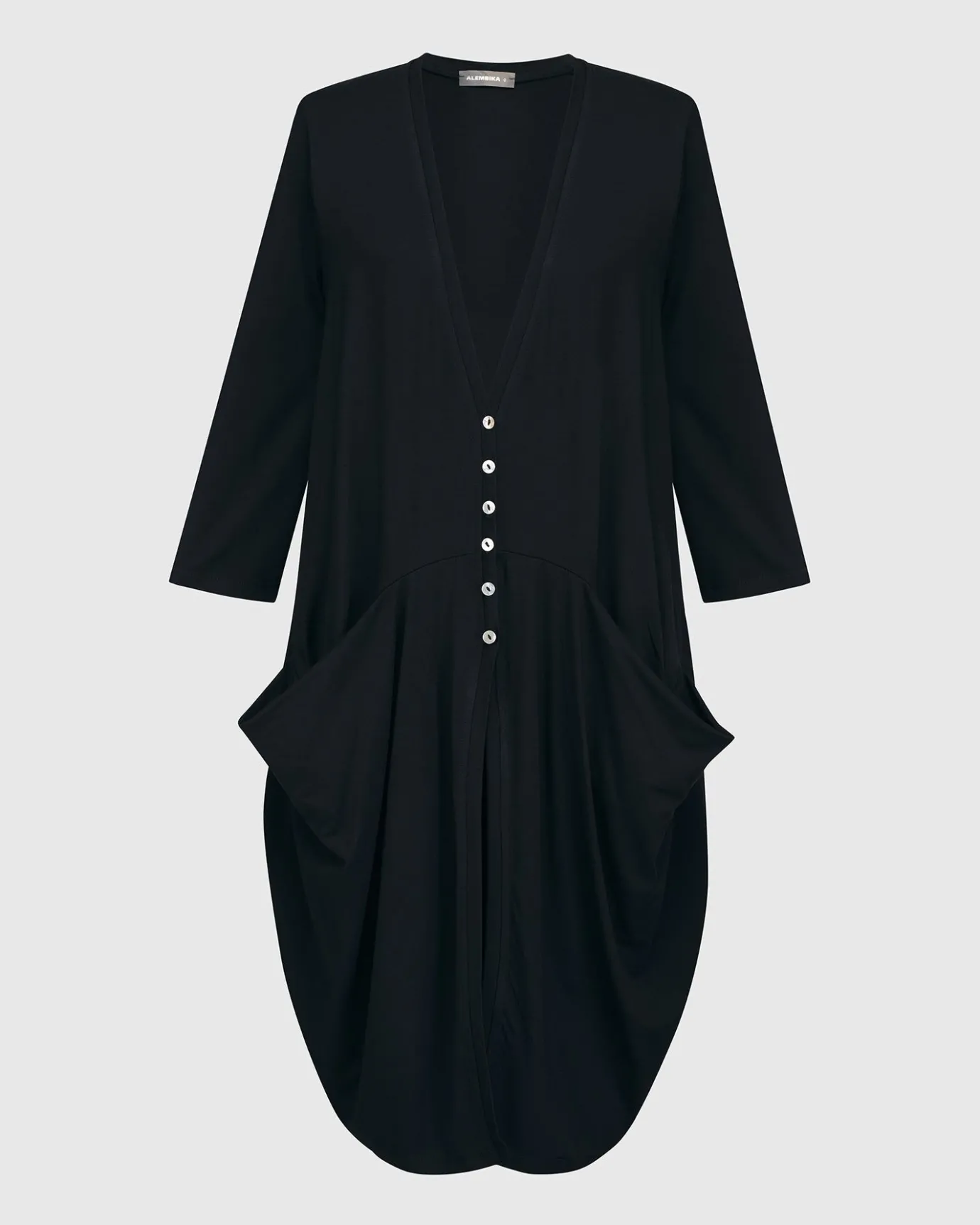 Women Alembika Jackets<Essential Draped Cocoon Jacket, Black