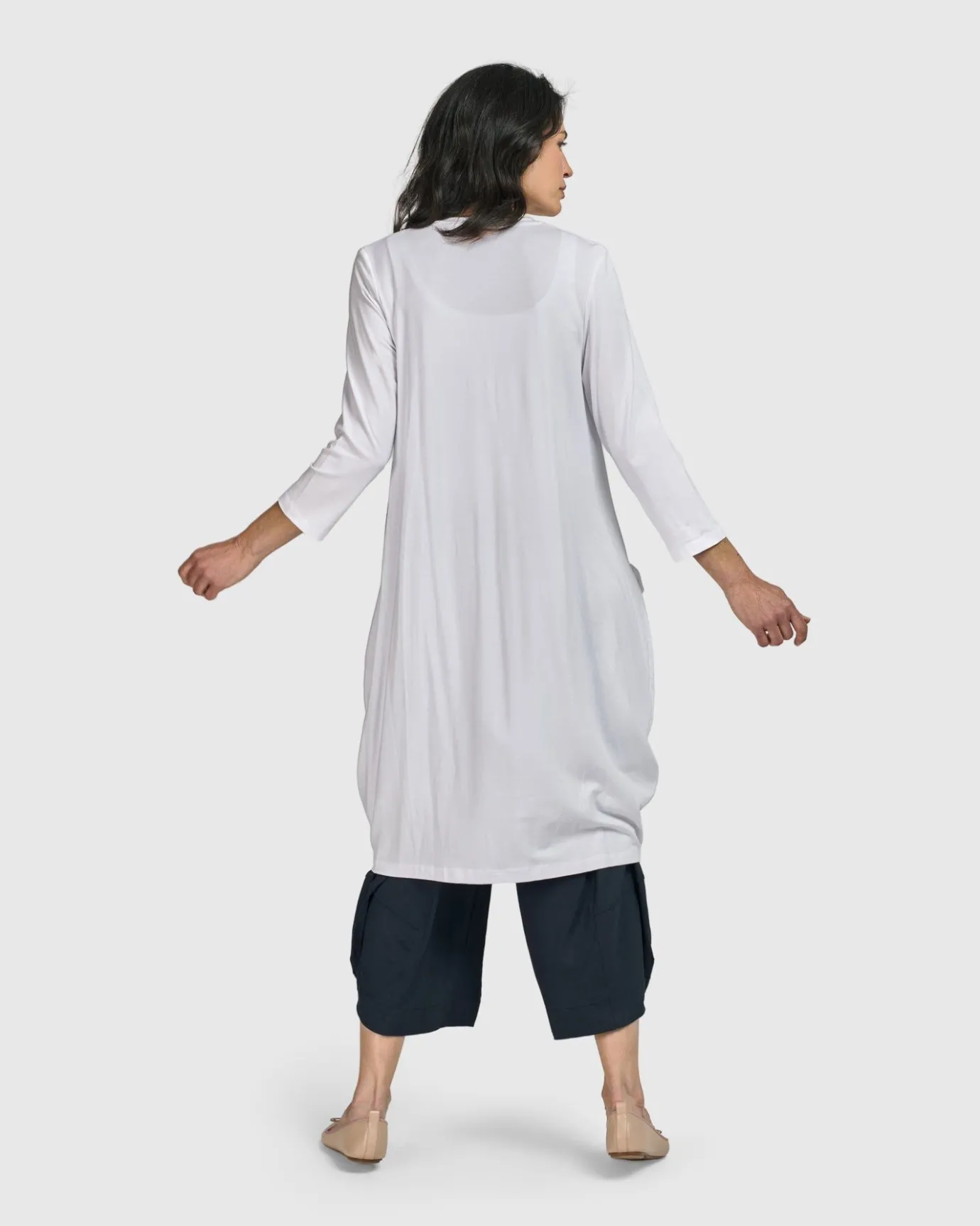 Women Alembika Jackets<Essential Draped Cocoon Jacket, White