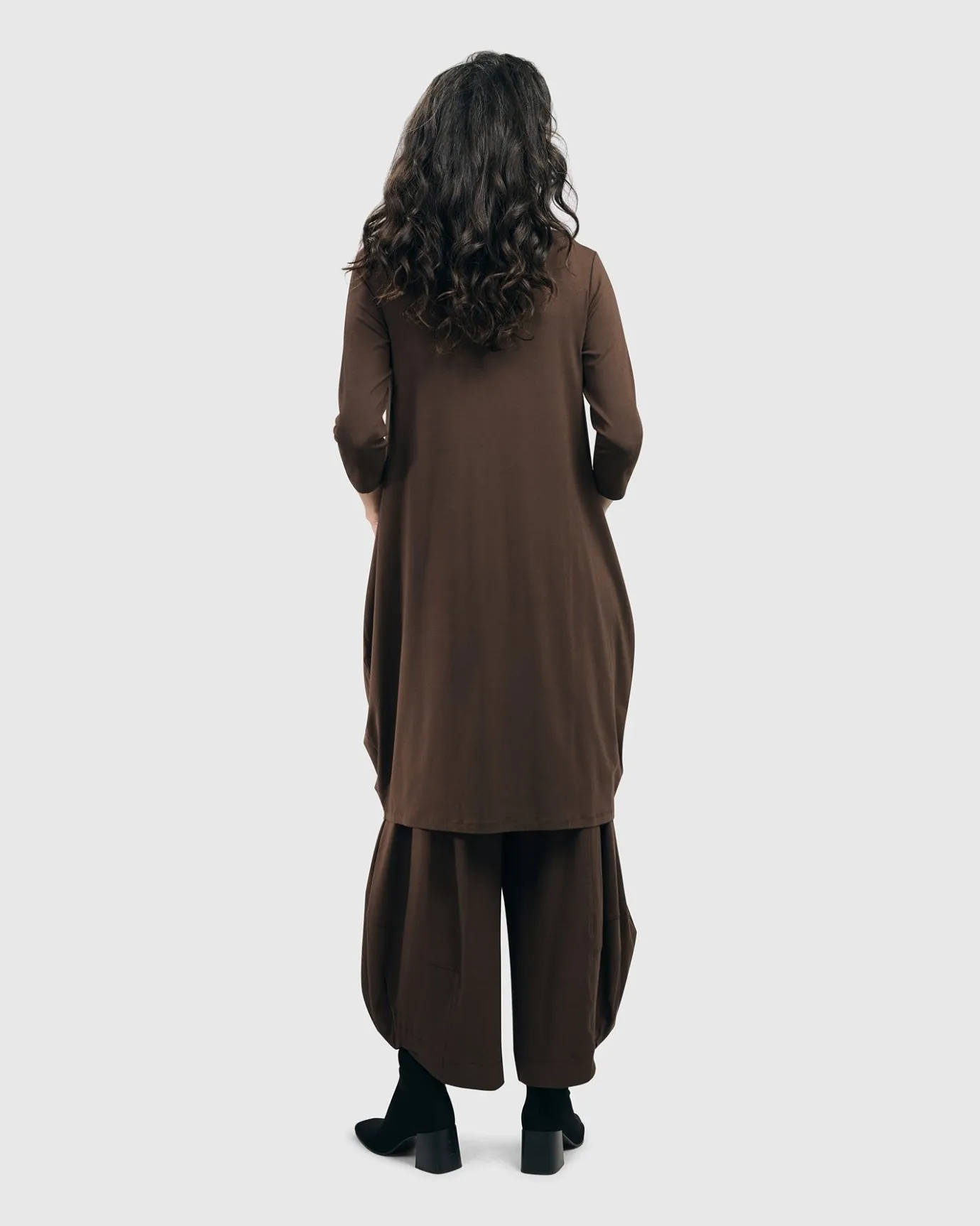 Women Alembika Jackets<Essential Draped Cocoon Jacket, Coffee