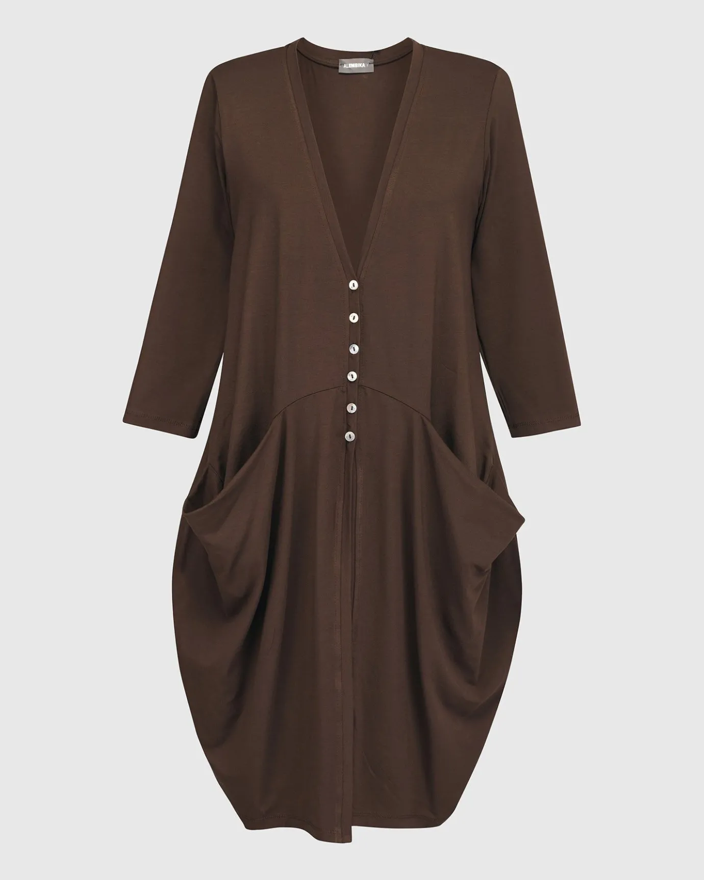 Women Alembika Jackets<Essential Draped Cocoon Jacket, Coffee