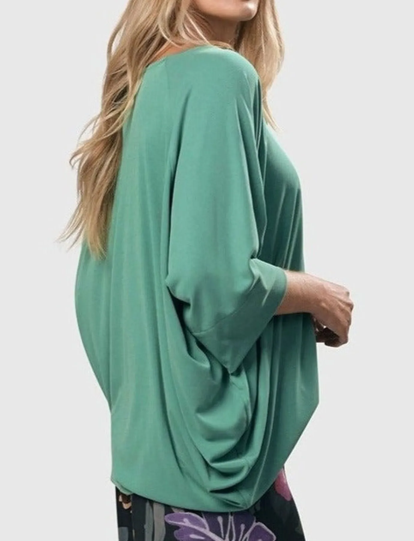 Women Alembika Tops & Tunics<Essential Favorite Cupro Blouson Top, Seafoam