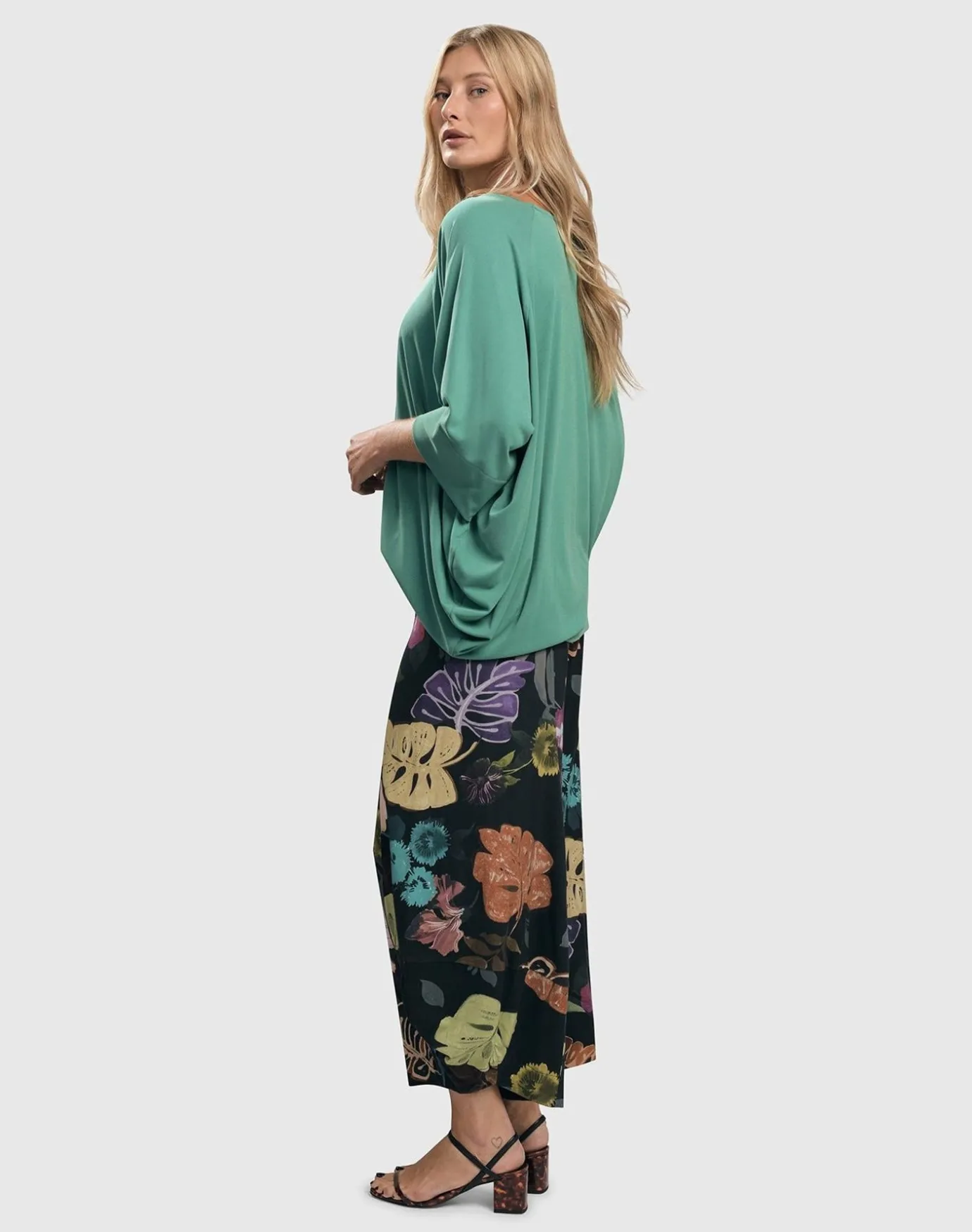 Women Alembika Tops & Tunics<Essential Favorite Cupro Blouson Top, Seafoam