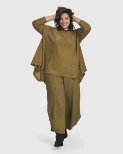 Women Alembika Tops & Tunics<Essential Flared Top, Honey
