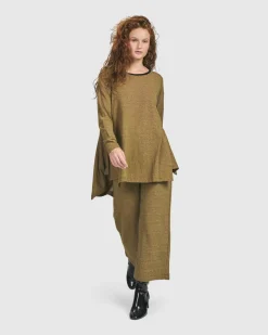 Women Alembika Tops & Tunics<Essential Flared Top, Honey