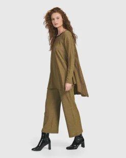 Women Alembika Tops & Tunics<Essential Flared Top, Honey