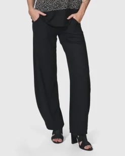 Women Alembika Pants & Skirts<Essential Flow Pants, Black