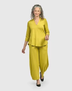 Women Alembika Pants & Skirts<Essential Flow Pants, Lime