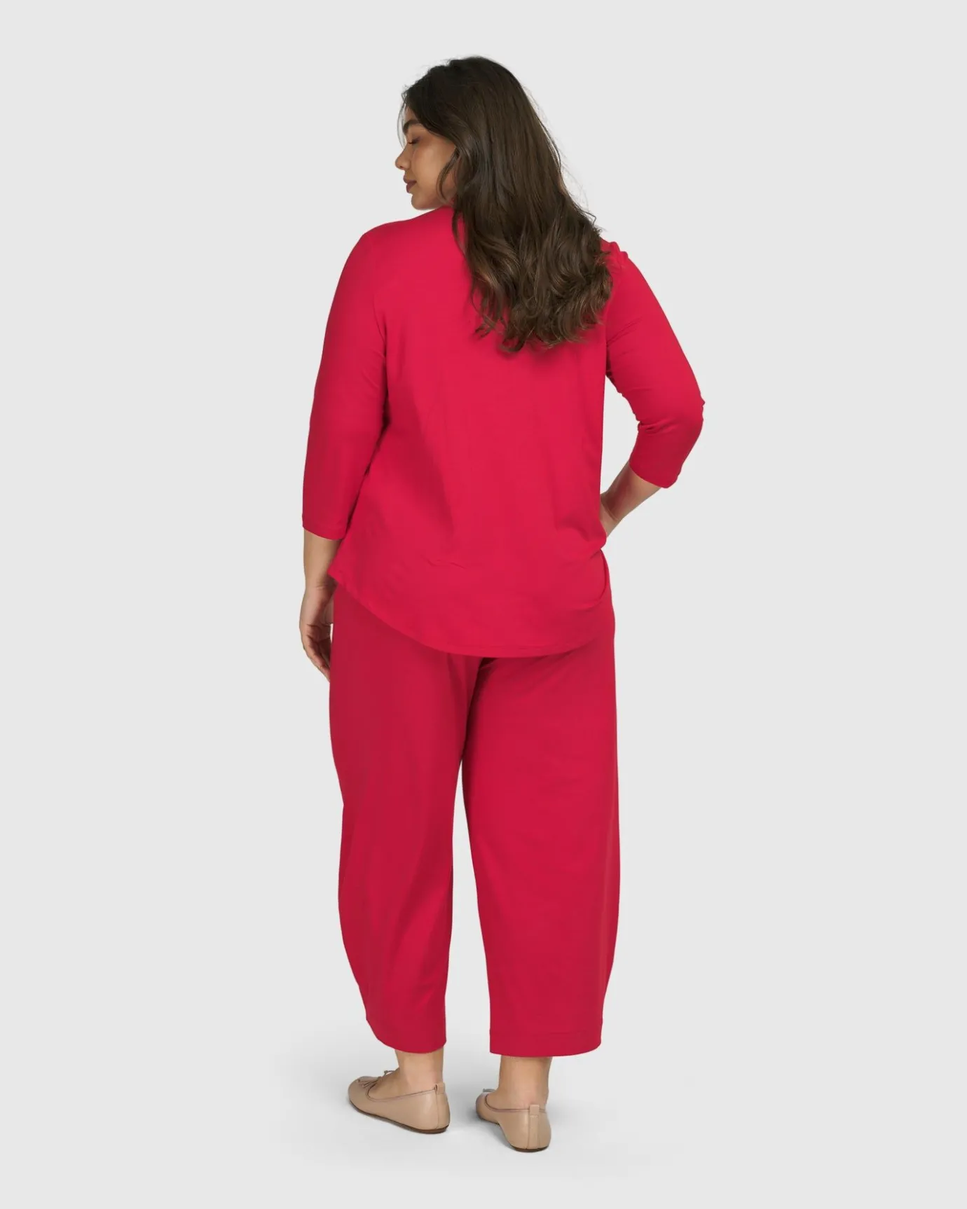 Women Alembika Pants & Skirts<Essential Flow Pants, Red Rose
