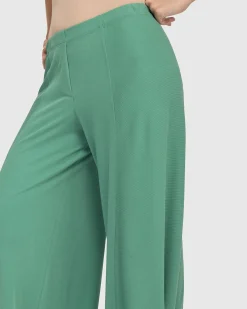 Women Alembika Pants & Skirts<Essential Go-To Cupro Punto Pants, Seafoam