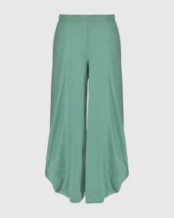 Women Alembika Pants & Skirts<Essential Go-To Cupro Punto Pants, Seafoam
