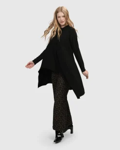 Women Alembika Tops & Tunics<Essential Hi-Lo Button Down Top, Black