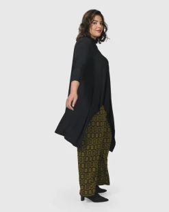 Women Alembika Plus<Essential Hi-Lo Button Down Top, Black