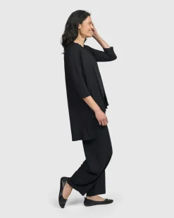 Women Alembika Tops & Tunics<Essential Hi-Lo Top, Black
