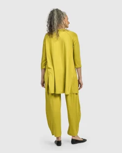Women Alembika Plus<Essential Hi-Lo Top, Lime
