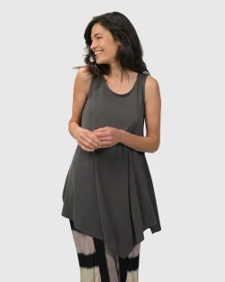 Women Alembika Tops & Tunics<Essential Joy Sleeveless Tunic Top, Grey