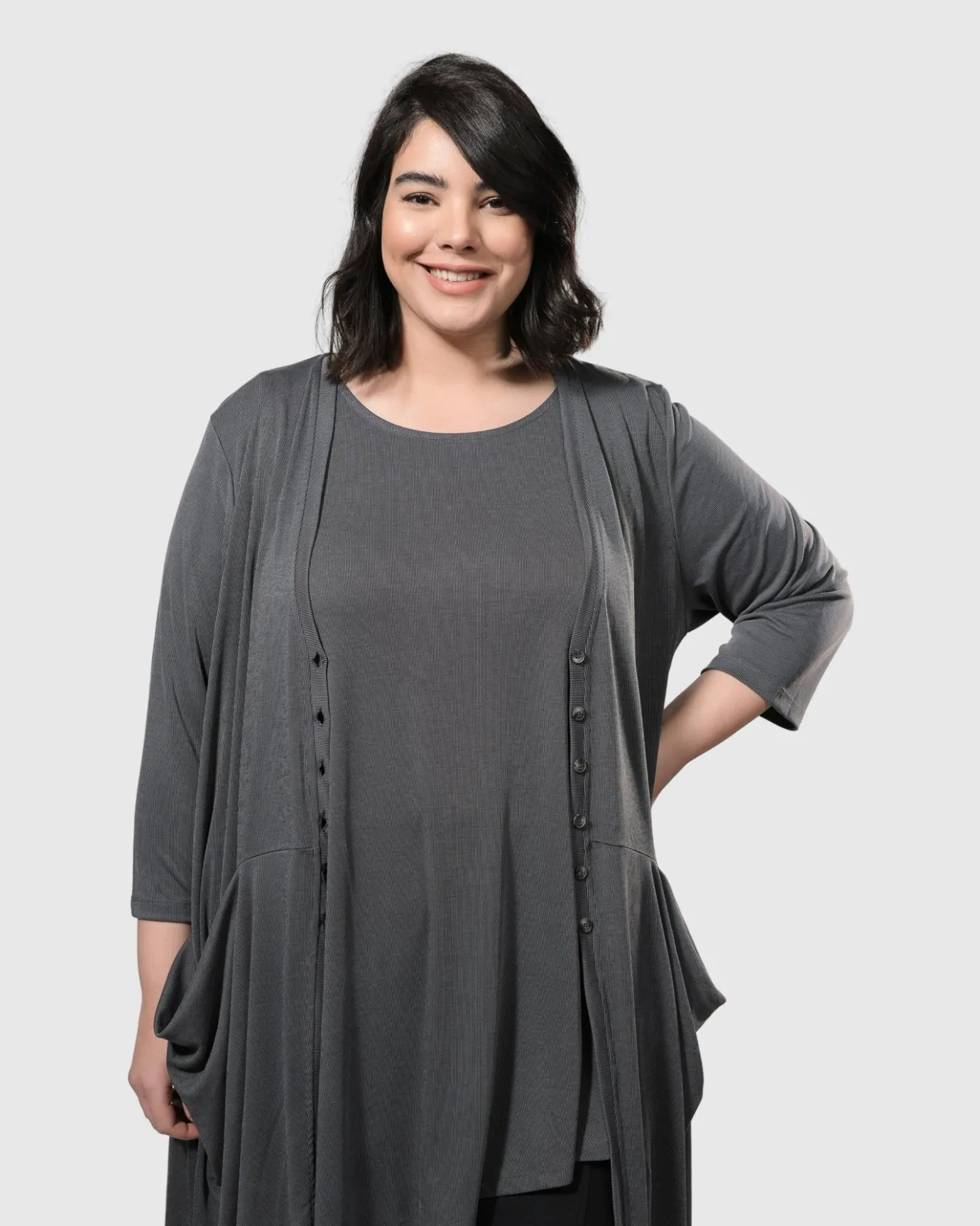 Women Alembika Tops & Tunics<Essential Joy Sleeveless Tunic Top, Grey