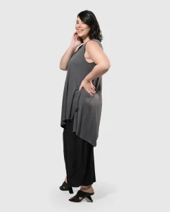 Women Alembika Tops & Tunics<Essential Joy Sleeveless Tunic Top, Grey