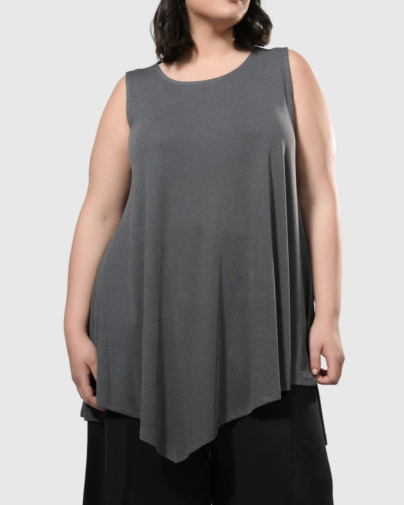 Women Alembika Tops & Tunics<Essential Joy Sleeveless Tunic Top, Grey