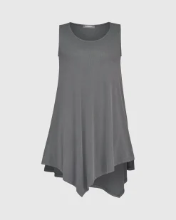Women Alembika Tops & Tunics<Essential Joy Sleeveless Tunic Top, Grey