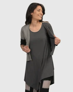 Women Alembika Tops & Tunics<Essential Joy Sleeveless Tunic Top, Grey