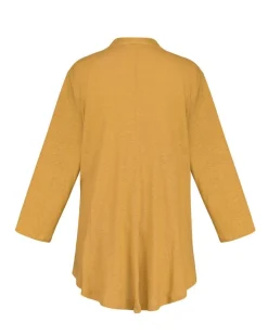 Women Alembika Tops & Tunics<Essential Linen V-Neck Top, Yellow