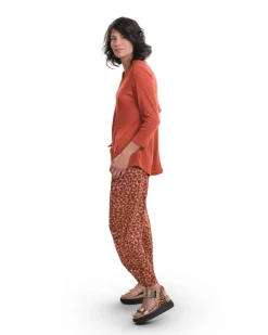 Women Alembika Tops & Tunics<Essential Linen V-Neck Top, Orange