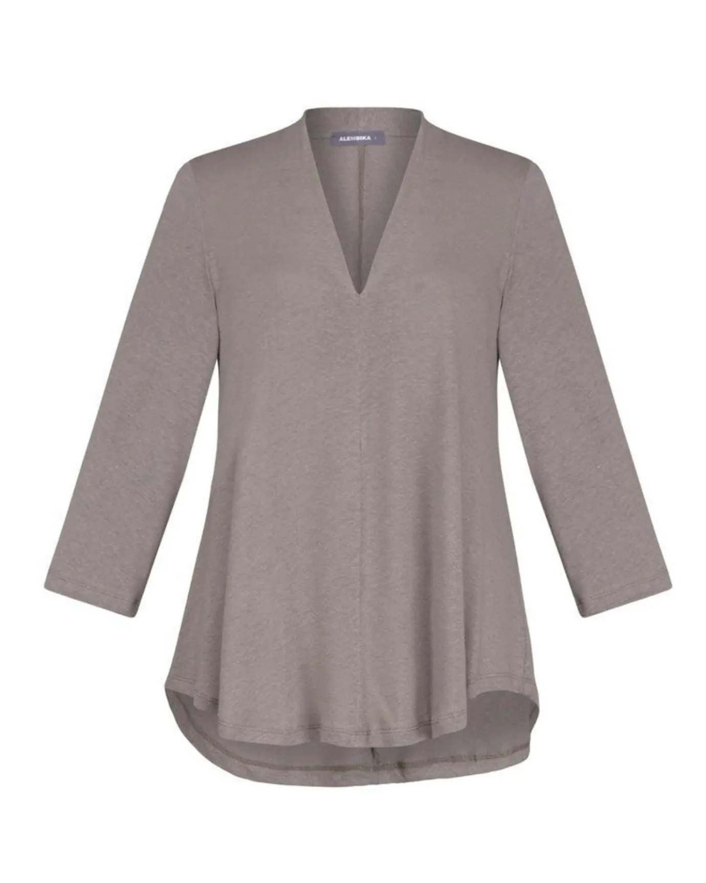 Women Alembika Tops & Tunics<Essential Linen V-Neck Top, Sage