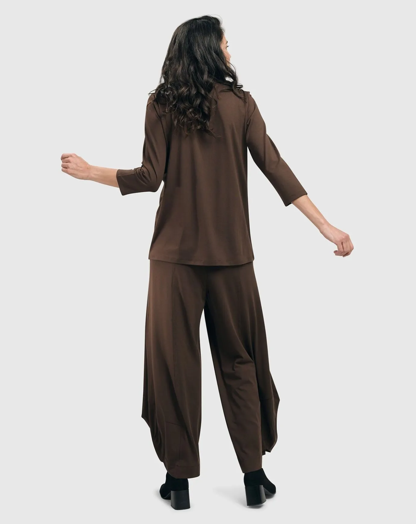 Women Alembika Tops & Tunics<Essential Mockneck Top, Coffee