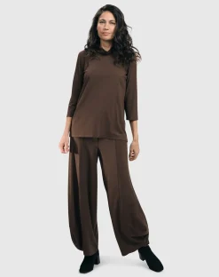 Women Alembika Tops & Tunics<Essential Mockneck Top, Coffee