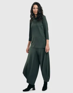 Women Alembika Plus<Essential Mockneck Top, Green