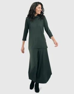 Women Alembika Tops & Tunics<Essential Mockneck Top, Green