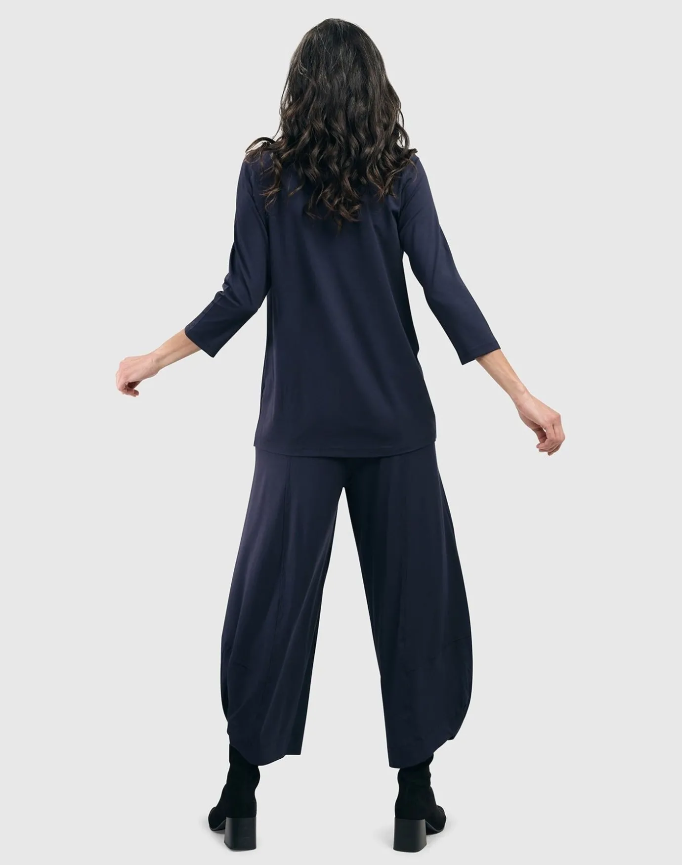 Women Alembika Tops & Tunics<Essential Mockneck Top, Navy
