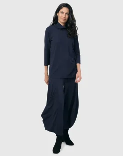 Women Alembika Tops & Tunics<Essential Mockneck Top, Navy