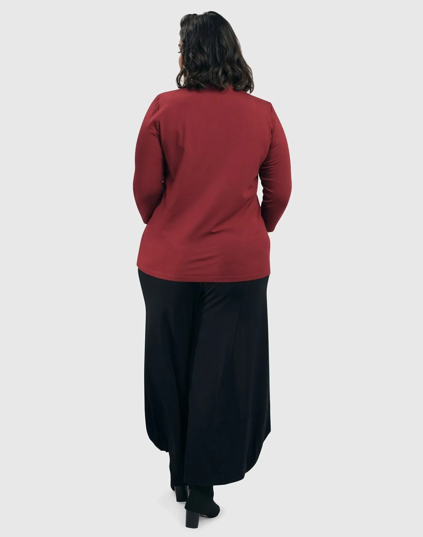 Women Alembika Tops & Tunics<Essential Mockneck Top, Plum
