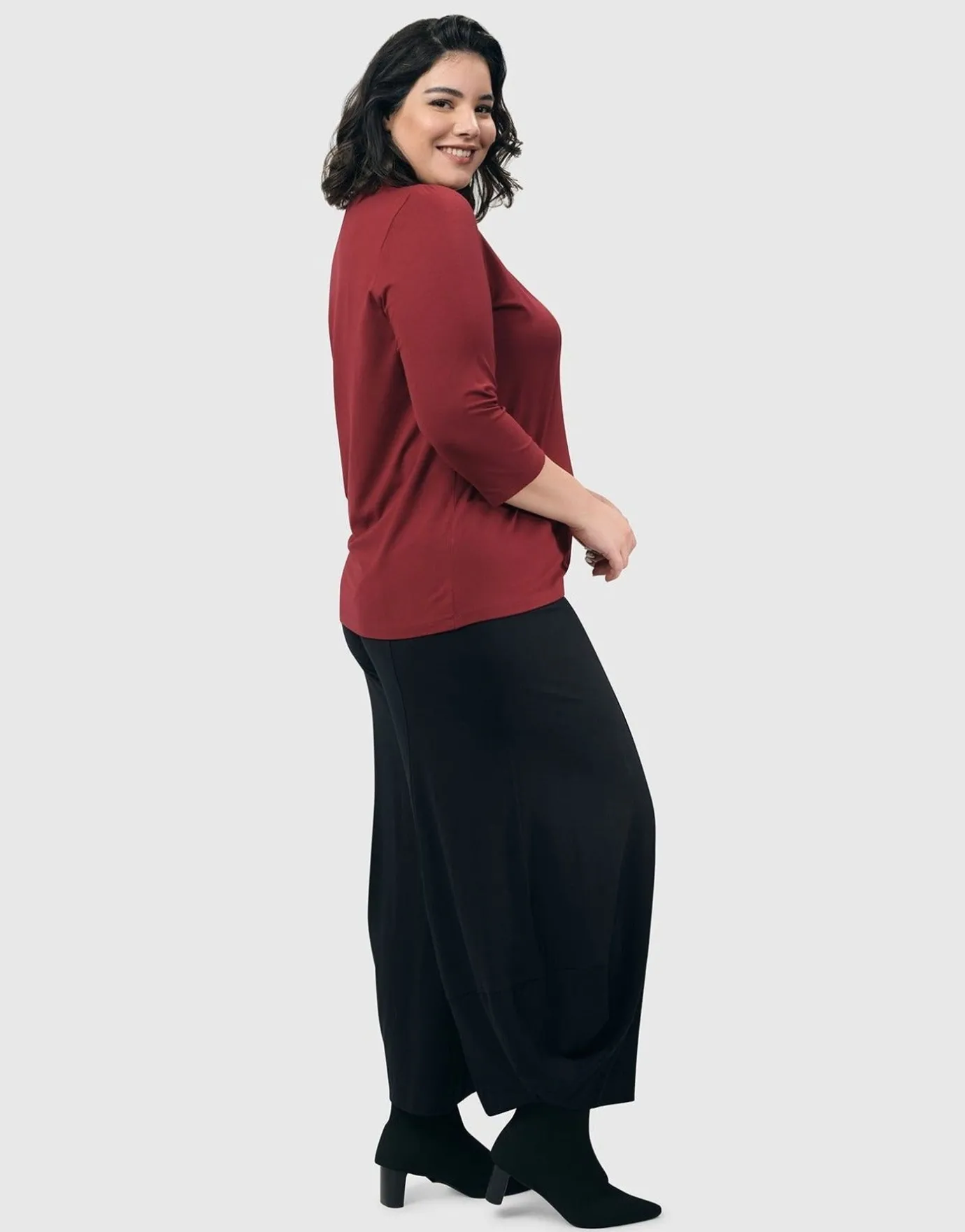 Women Alembika Tops & Tunics<Essential Mockneck Top, Plum