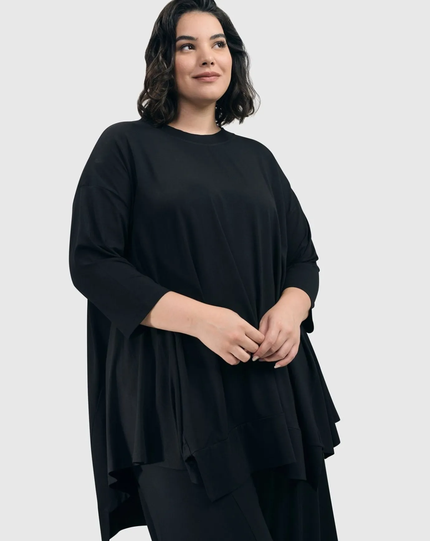 Women Alembika Tops & Tunics<Essential Oversized Trapeze Top, Black