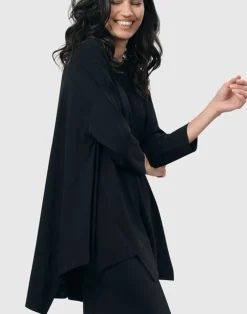 Women Alembika Tops & Tunics<Essential Oversized Trapeze Top, Black