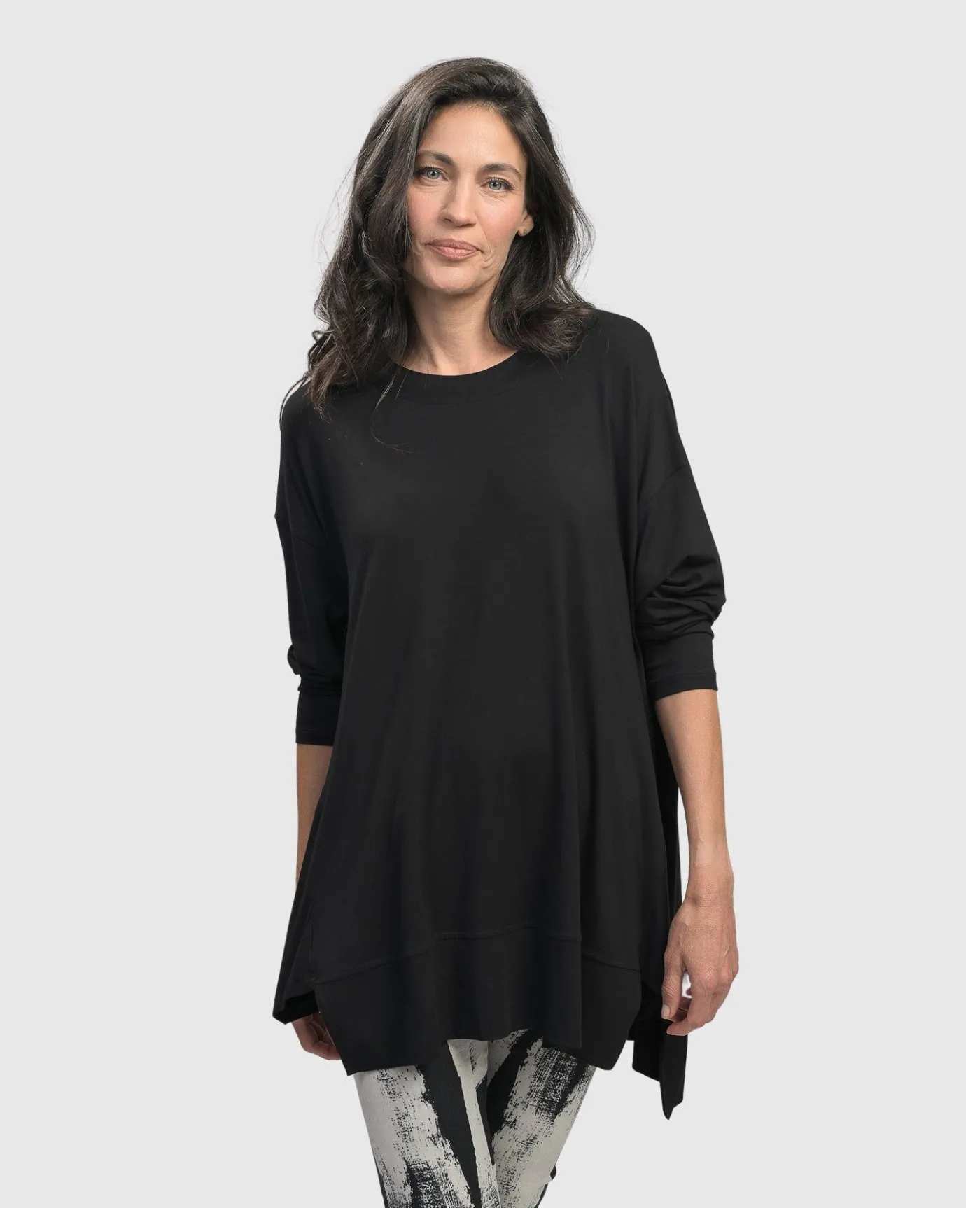 Women Alembika Tops & Tunics<Essential Oversized Trapeze Top, Black