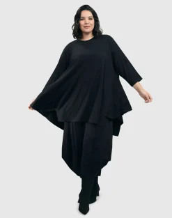 Women Alembika Tops & Tunics<Essential Oversized Trapeze Top, Black