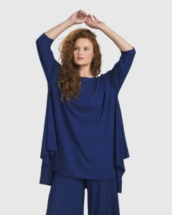 Women Alembika Tops & Tunics<Essential Oversized Trapeze Top, Royal Blue
