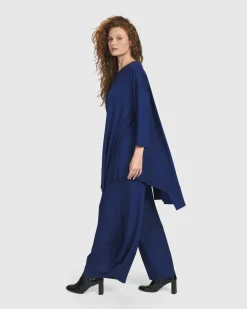 Women Alembika Tops & Tunics<Essential Oversized Trapeze Top, Royal Blue