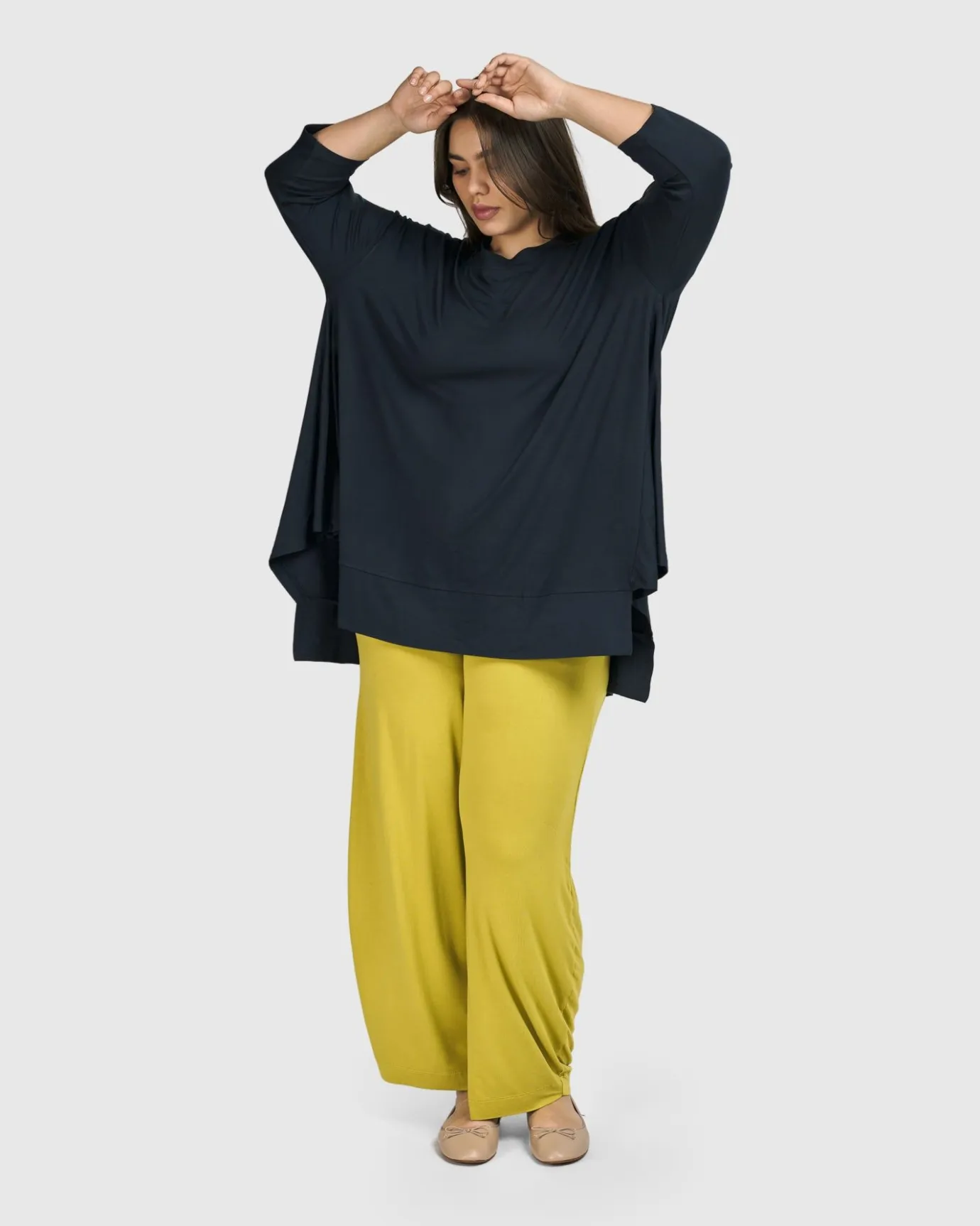 Women Alembika Tops & Tunics<Essential Oversized Trapeze Top, Ocean